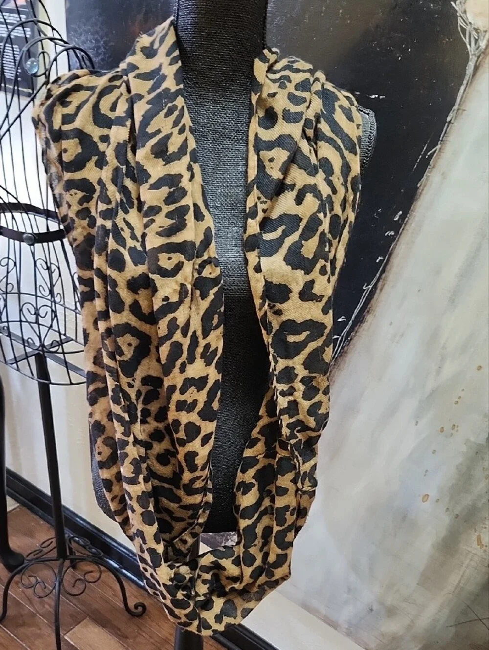 Leopard Print Infinity Scarf